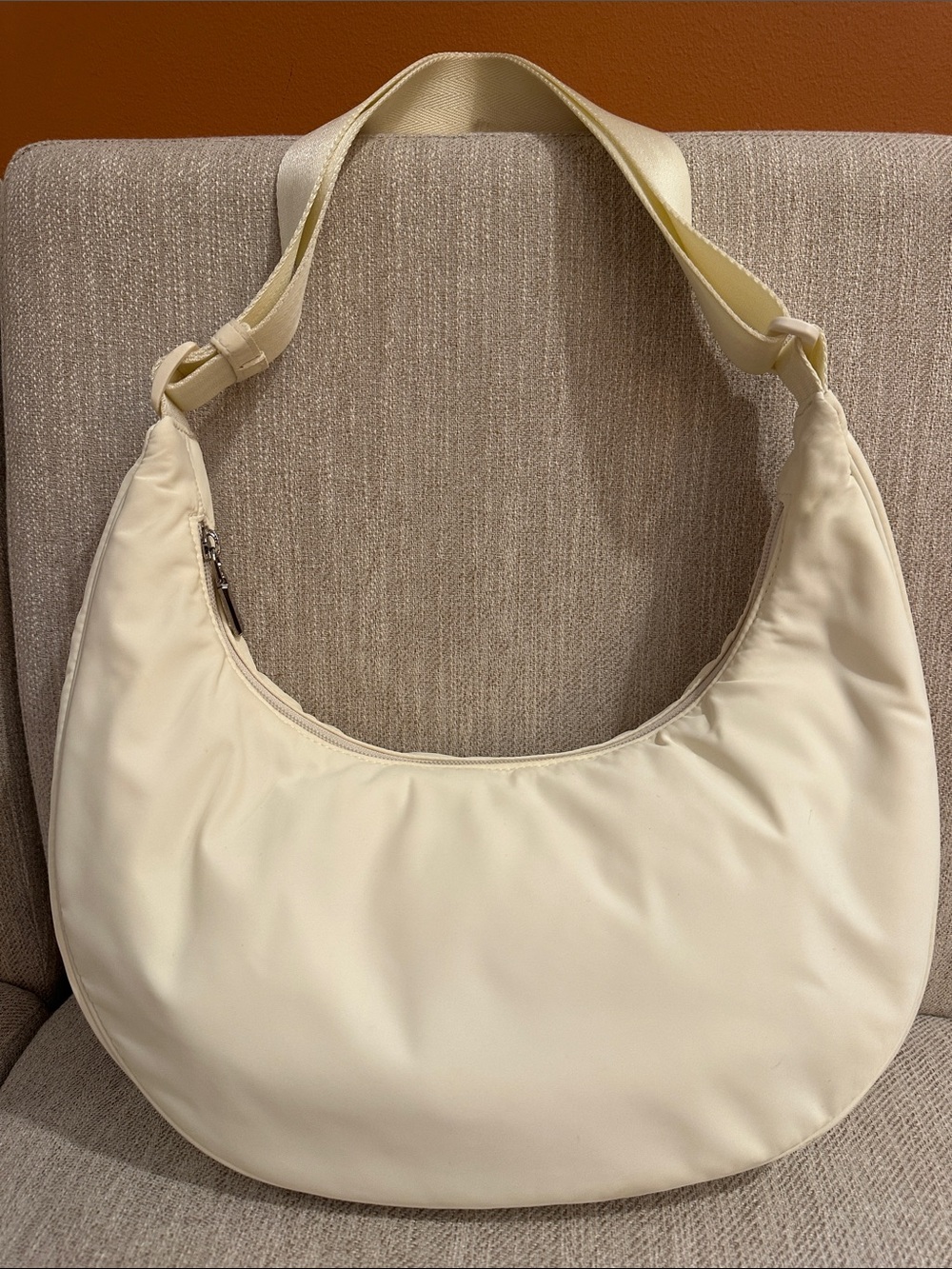Aritzia Sunday Best Phoebe Crescent Hobo Bag in Birch (Cream) ANWOT